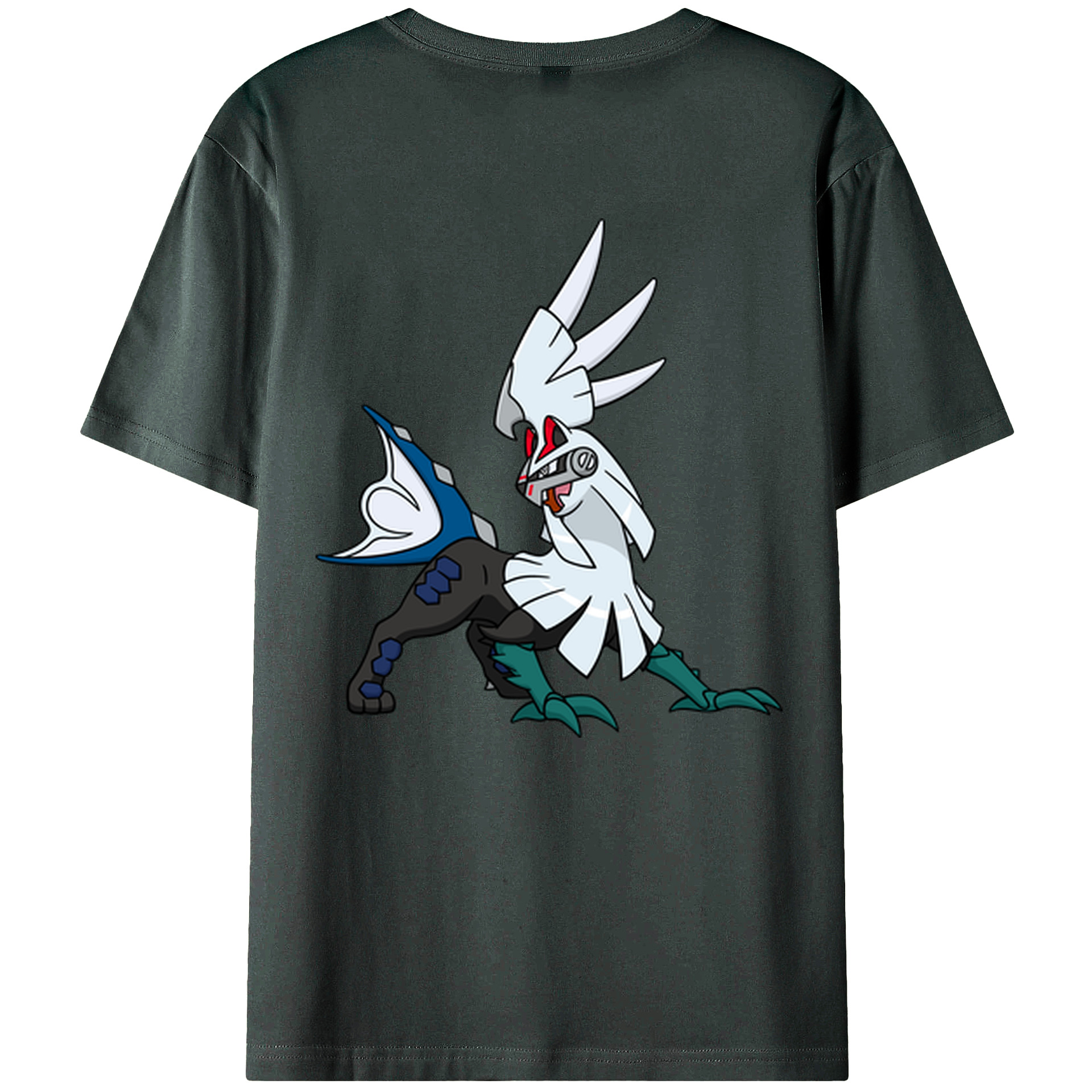 （画像用） ポケットモンスター Pokémon 綿100％ メンズ半袖Tシャツ（バックプリント） 通気性